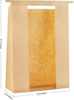 50 Windowed Bread Bags for Sourdough Sandwich Cookies with Tin TAB Lock Custom Bread Bags