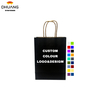 Customized Printed LOGO Is Available for Hand-held Cowhide Paper Bags Multiple Colors Are Available for Selection Shopping Bag