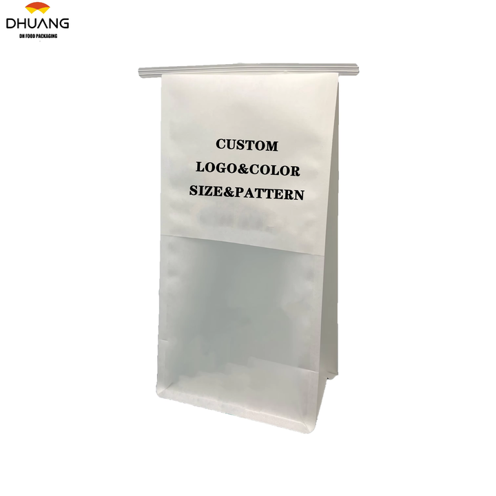 Wire Paper Bag Bread Biscuit Packaging with Transparent Window and Custom logo Printing for Bakery Custom Bread Bags