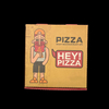 Safe Cardboard Corrugated Kraft Paper for square Pizza Shop Baking Restaurant Party Custom Pizza Box