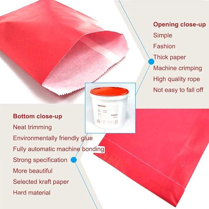 Customized Size of Kraft Paper Packaging for Candy Bags Suitable for Biscuits Bread and Other Foods Oil-proof Paper Bag