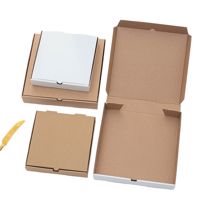 Kids DIY Blank Pizza Box Kit - Non-Toxic White Craft Boxes for Birthday Parties or School Art, Paint & Design Your Own Pizza Box