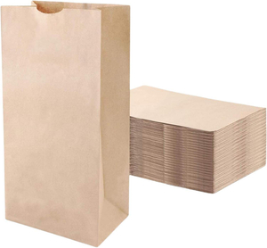 Brown Paper Bag for Lunch and Parties Sandwich Storage Packaging Paper Bag