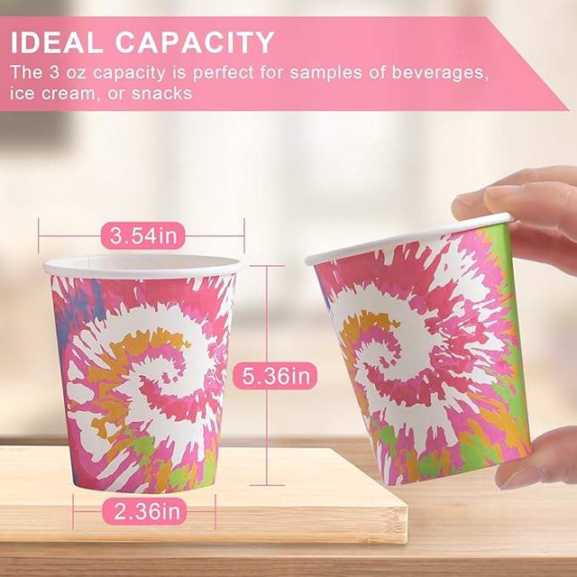 5 oz Disposable Paper Cups 300 Count-Small Bathroom Gargle Cups for Coffee Tea Parties