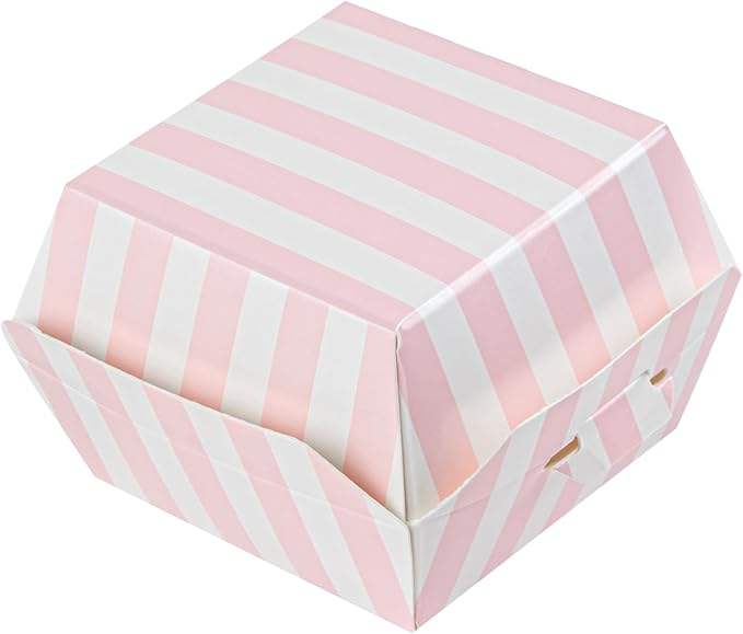 Hamburger Food Container Hinge Cover with Matte Finish Corrugated Paper Grain Storage Box Burger Box