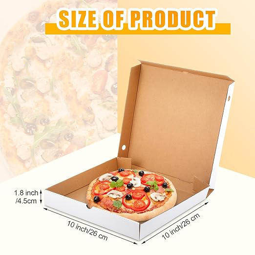 Bulk Reusable Large Square Cardboard Pizza Container Matte Finish Embossed Takeout Restaurant Pizza Custom Pizza Boxs