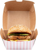 Eco-Friendly Bulk Burger Boxes with Custom Logo Low-Cost Leak/Greaseproof Takeout Buger Boxes