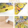 Pizza Box Takeout Protected Delivery Container Foldable Corrugated Cardboard square Carton Pattern Portable Custom Pizza Box