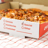Pizza Box Red Printed Oil-proof Corrugated Paper Suitable for Small Individual Custom Pizza Boxs