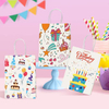 Small Gift Paper Bags with Handling Bulk Paper Shopping Colored Retail Recyclable Custom Paper Bags