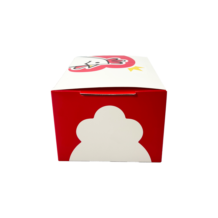 Customized Printed Flip-top Folding Packaging Box for Fried Chicken with Oil-proof Function Wholesale Food-grade Food Box