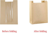 Brown Bread Bag with Window Breads Pastries Cookies Sweets with Labels and Stickers Custom Bread Bags