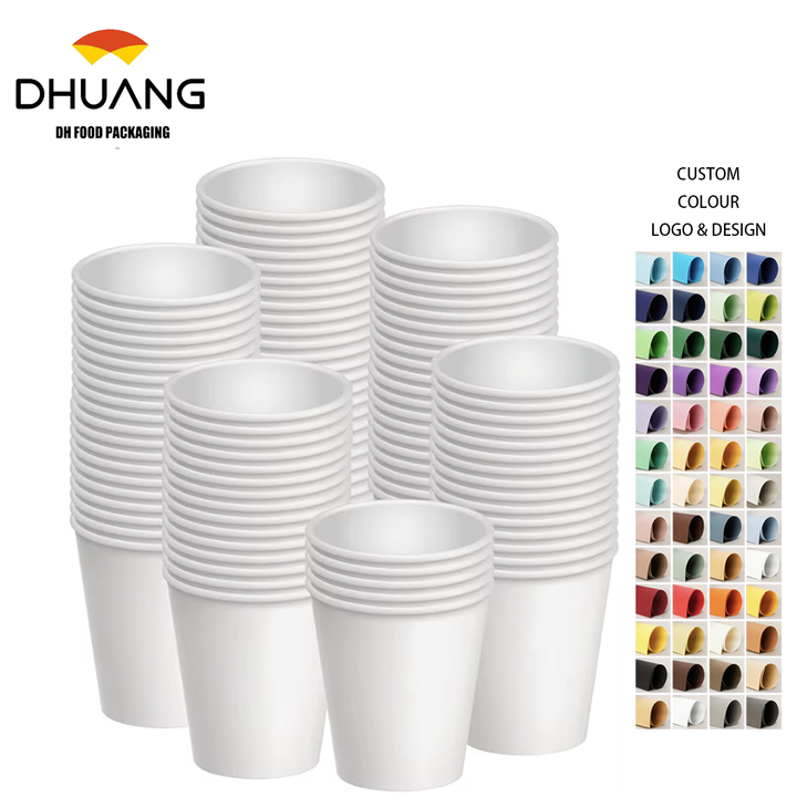 Disposable Paper Cups Hot/Cold Beverage Cups for Coffee Water Juice Party Picnic Travel Coffee Cup