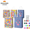 Custom Cartoon Style Kraft Paper Handbags for Holiday Packaging Advanced Sense Cross-Border Birthday Gift Bags