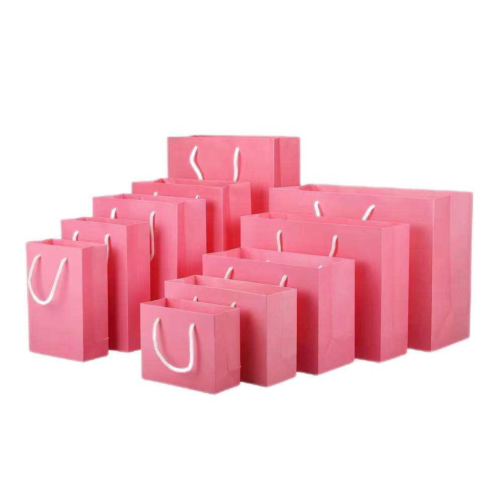 High Quality Biodegradable Eco-Customized Paper Bags for Food Storage Apparel Packaging Gift Wrapping Durable Plastic Variants