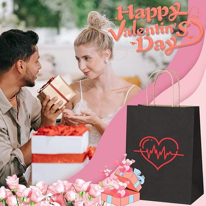 Black Kraft Paper Bags Can Be Customized in a Variety of Sizes Can Be Customized Pattern logo Retail Bags Shopping Bags