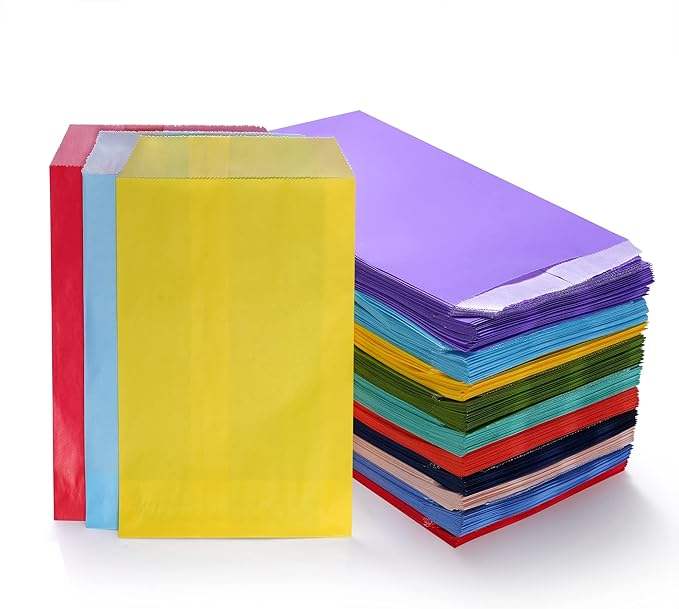 Quotidian Peach Glassine Paper Bags Envelopes Custom Size Kraft Wrapping Paper for Bread Chemical Cookie Oil-proof Paper Bag