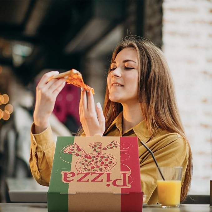 High Quality White Pizza Box for Homemade Pizzas Crafts Custom Logo Corrugated & Cardboard Foil Specification Custom Pizza Boxs