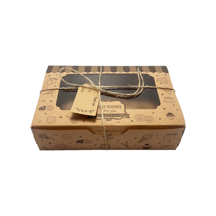 Baked Packaging Box for Mooncakes Cake and Desserts for Takeout It Comes with String and Labels Food Box