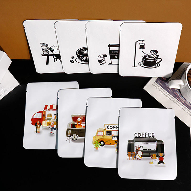 One-time Disposable Ear-shaped Coffee Packaging Bag with Simple and Compact Design sealed with Aluminum Foil Coffee Bags