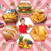 2-pound Disposable Paper Food Trays Decorated for Mardi Gras Party Nachos Hot Dogs Mardi Gras Circus Themed Party Supplies