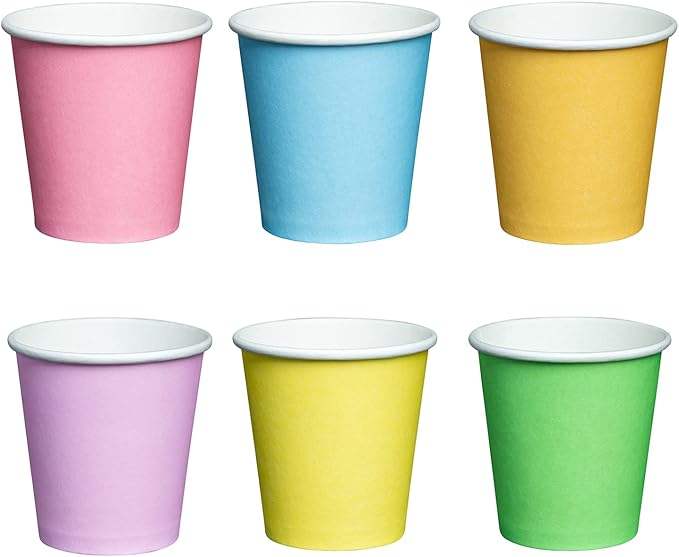 Small Paper Cup Disposable Mini Bathroom Gargle Cup - Various Colors Custom Paper Cup