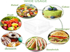 Clear Plastic Takeout Containers, clear Plastic square Hinged Food Containers with LIDS, Disposable Clamshell Dessert Containers