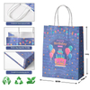 Custom High-Grade Sense Bag Black Handbag Gift Bag for Coffee Milk Tea Takeaway Single or Double Cup PE & PET Plastic