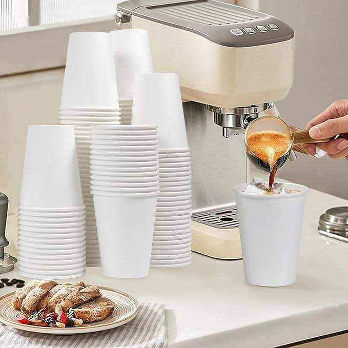 Disposable Paper Cup Hot and Cold Drink Drinking Cup Suitable for Parties Offices Activities Paper Cup
