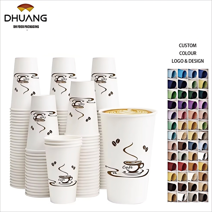 16 oz Paper Disposable Coffee Cups for Hot and Cold Drinks, Coffee Shops, Offices and Restaurants Coffee Cup