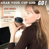 12 oz Disposable Coffee Cups with LIDS and Straws 100% Biodegradable and Compostable Pla Eco-friendly Paper Coffee Cup
