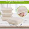 Disposable Heavy-Duty Clamshell Food Container Made Environmentally Friendly Biodegradable Sugarcane Fiber Paper Target Audience
