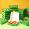 Mini Green Square Cardboard Ninja Decorated Birthday Celebration Party Supply Custom Pizza Boxs