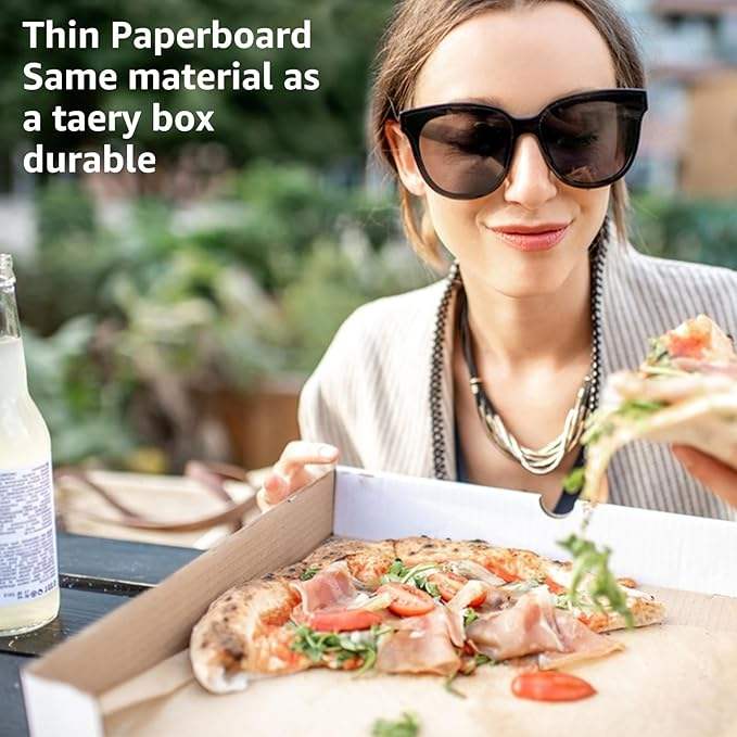 Corrugated Brown Paper Mini Box Takeout Box Restaurant for Family Party Cake Cookies Food Custom Pizza Box