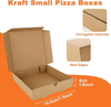 Pizza Box Kraft Corrugated Pizza Delivery Container for Cake Cookie Food Delivery Box (brown) Custom Pizza Boxs