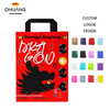 Customized Advanced Cartoon INS Style Disposable Kraft Paper Bag Cute Handheld Design Valentine's Day Offset Printing Surface