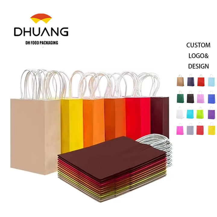 Customizable Wholesale Gift Bags with LOGO and Handles Large Capacity Suitable for Retail Packaging Multi-purpose Shopping Bags