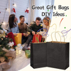 Wholesale Black Eco-Friendly Paper Bag with Handle for Crafts Rice Lunch Candy Packing Featuring Ribbon Accessory Gift-Giving