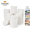 Paper Soup Container with Lid Disposable Food White Ice Cream Bowl Paper Food Storage Custom Paper Cups