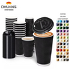 Insulated Ripple Paper Cups with Lids Disposable Coffee Cups for Water Juice Coffee Cup
