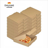 Kraft Corrugated Takeout Cardboard Box Takeout Food Container Pizza Cake Cookies Food Packaging Custom Pizza Box