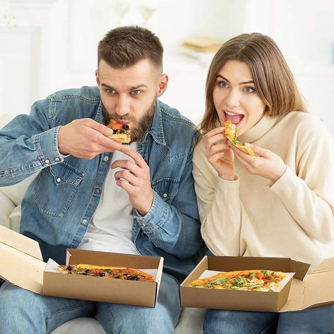 Brown Kraft Corrugated Mini Pizza Box for Personal Small Pizzas Custom Pizza Boxs
