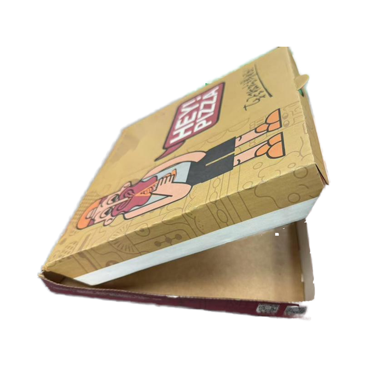 Bulk Orders Recyclable Kraft Paper Leakproof for Food Trucks Fast Food Custom Pizza Boxes