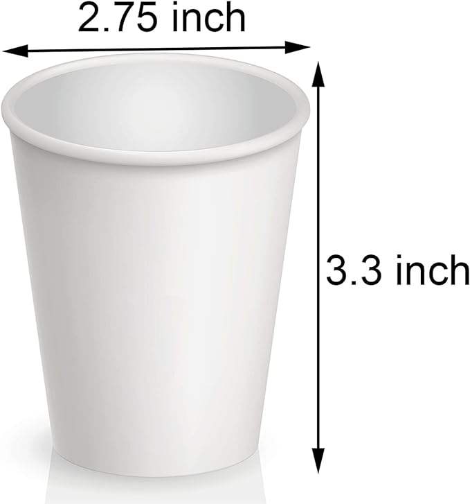 Disposable Paper Cups Hot and Cold Drink Cups for Coffee Water Juice Parties Picnics Trips and Events Coffee Cup