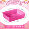 Disposable Paper Food Tray 5 lb Large Food Boat Nachos Thanksgiving Christmas Party Supplies (Hot Pink)