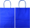 Luxury Royal Blue Medium Kraft Paper Bags with Handles for Packaging and Promotion-Blue Gift Bags with Royal Logo