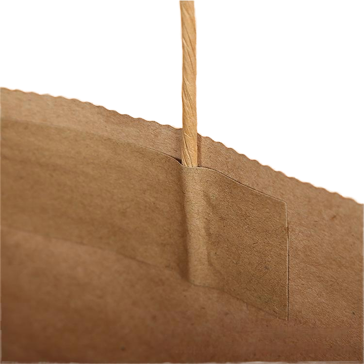 Brown Paper Bag with Handle Loose Packaging Custom Gift Bag Loose Packaging, Brown Kraft Paper Retail Shopping