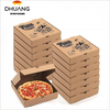 Disposable Cardboard Pizza Boxes Corrugated Paper Pizza Takeout Food Delivery Gift Packaging Custom Pizza Box