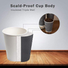 Disposable Coffee Cup 12oz Corrugated Insulated Corrugated Wall Hot and Cold Drinks Office Cafe Party Coffee Cup