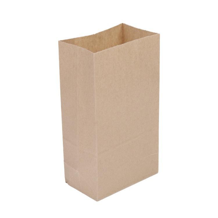 West Point Bags Wholesale Stock Storage Kraft Paper Bag Oil-Proof Thickened Baking Take-Away Food Square Bottom Flexo Printing
